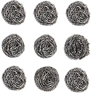 Fuller Brush Heavy Duty Stainless Steel Kitchen Cleaner Scrubbing Scour Sponges - 9 Pack