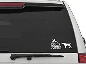 DECALS USA English Pointer Decal Sticker for Car and Truck Windows and Laptops