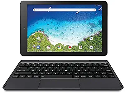 Newest Premium High Performance RCA Viking Pro 10.1" 2-in-1 Touchscreen Laptop Computer Tablet Quad-Core 1G Memory 32GB Hard Drive Detachable-Keyboard Android 8.1