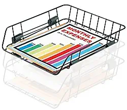 Office Depot Interlocking Desk Tray, Letter Size, Black, 077511661129