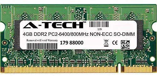 A-Tech 4GB Module for HP dc7900 Ultra-Slim Desktop Compatible DDR2 800MHz PC2-6400 Non-ECC SODIMM 1.8V - Single Laptop & Notebook Memory RAM Stick (ATMS371615A1095X1)