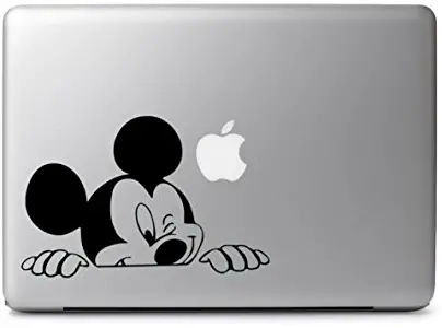 Mickey Mouse Wink Apple MacBook Air Pro 13 15 17 Laptop Vinyl Decal Sticker