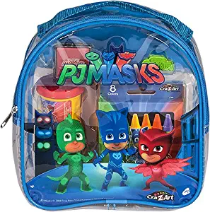 Cra-Z-Art PJ Masks Coloring and Activity Backpack Childrens-Drawing-Pads-and-Books,Colors may vary (Red/Blue)