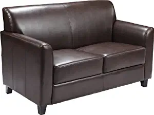 Flash Furniture HERCULES Diplomat Series Brown Leather Loveseat