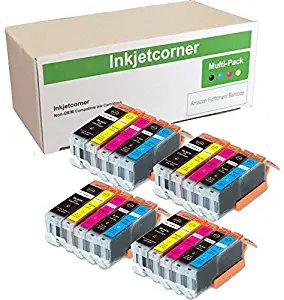 Inkjetcorner Compatible Ink Cartridges Replacement for use with MX920 MG5620 MG6620 MG5622 MG6600 iX6820 iP7220 (4 Big Black 4 Small Black 4 Cyan 4 Magenta 4 Yellow, 20-Pack)