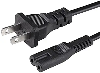 NiceTQ Replacement US 2Prong AC Power Cord Cable For HP OfficeJet 5740 5741 5743 5744 Wireless All-in-One Photo Printer