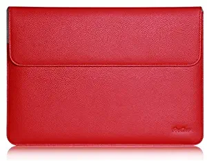 ProCase Surface Laptop 2017 / Surface Book MacBook Pro 13 Case Sleeve, Protective Sleeve Cover for 13" MacBook Pro 2018 2017 2016 / Pro Retina/MacBook Air 13.3" / Surface Book Tablet Laptop -Red