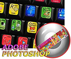 4Keyboard New Adobe Photoshop Keyboard Sticker for Desktop, Laptop and Notebook