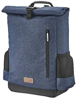 Ibera Bike Pannier Backpack - 2 in 1 Bike Bag, Large Capacity 15 L with Foldaway Shoulders Straps, Protective Inner Sleeve for 15.6" Laptop and Tablet