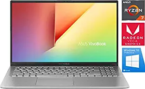 ASUS VivoBook 15.6" Laptop AMD Ryzen 7 3700U 12GB 512GB SSD Windows 10 Pro (Silver)